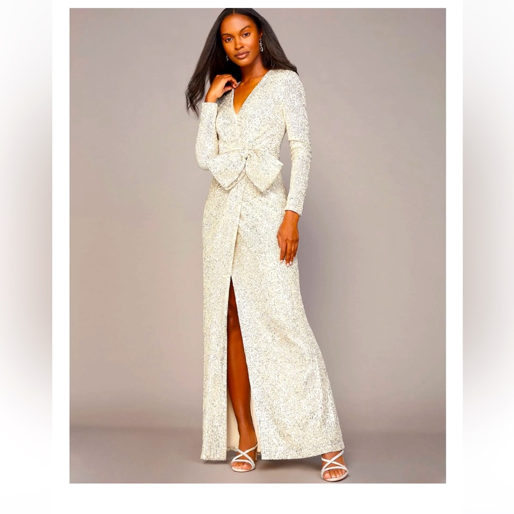 NEVER WORN, BEAUTIFUL! - ELIZA J SILVER DRESS